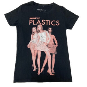 MEAN GIRLS PLASTICS BLACK T-SHIRT- Size Small